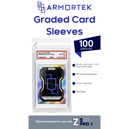 Best resealable card sleeves for PSA slabs from Armortek in stock